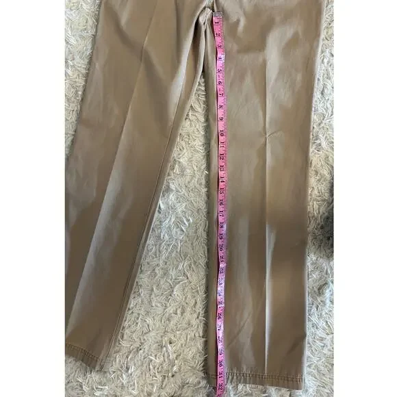 Gap Women's Sz 8R 100% Cotton Straight Leg Utility Flap Pocket Khaki Pants #0403 - Picture 9 of 11